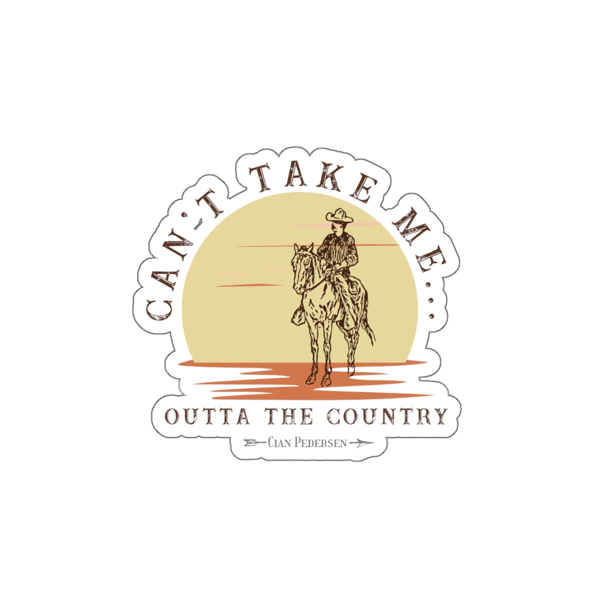 Outta the Country Sticker