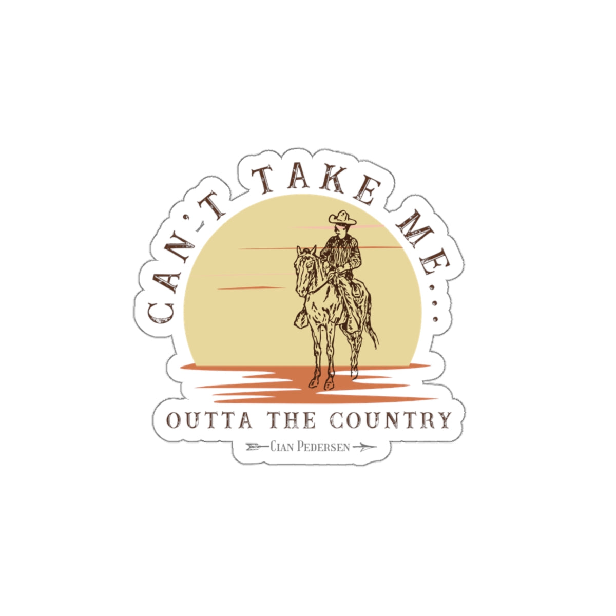 Outta the Country Sticker